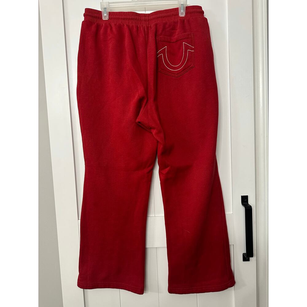 True Religion Super T Fleece sweatpants featuring contrast stitching women’s XL - Picture 2 of 8